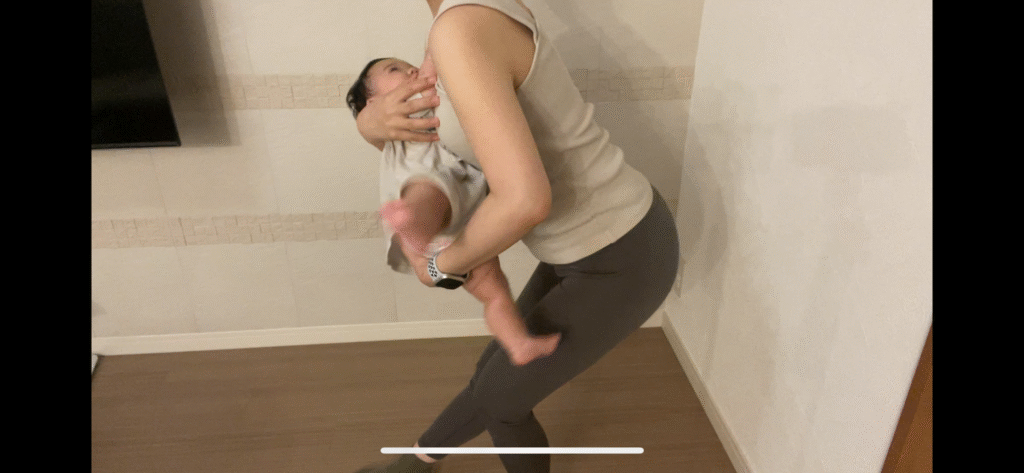 裏腿のストレッチ