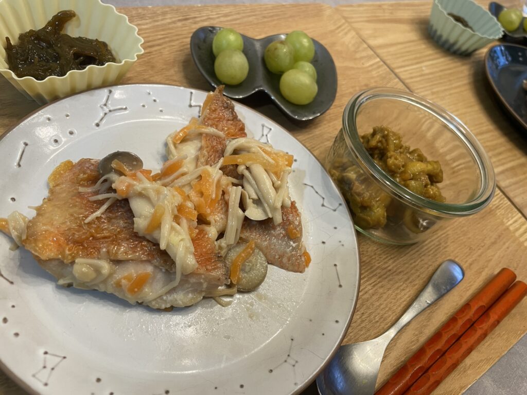 赤魚盛り付け